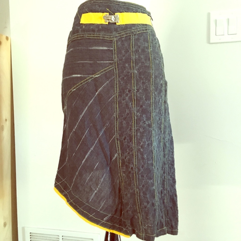 Italian OHDD Abstract Funky Art Skirt